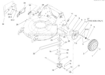 Part Location Diagram of 99-5293 Toro Spring-torsion
